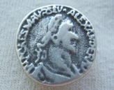 Mock coin metal button