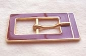Gold finish with inlay buckle