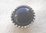 Black domed button nickel rim